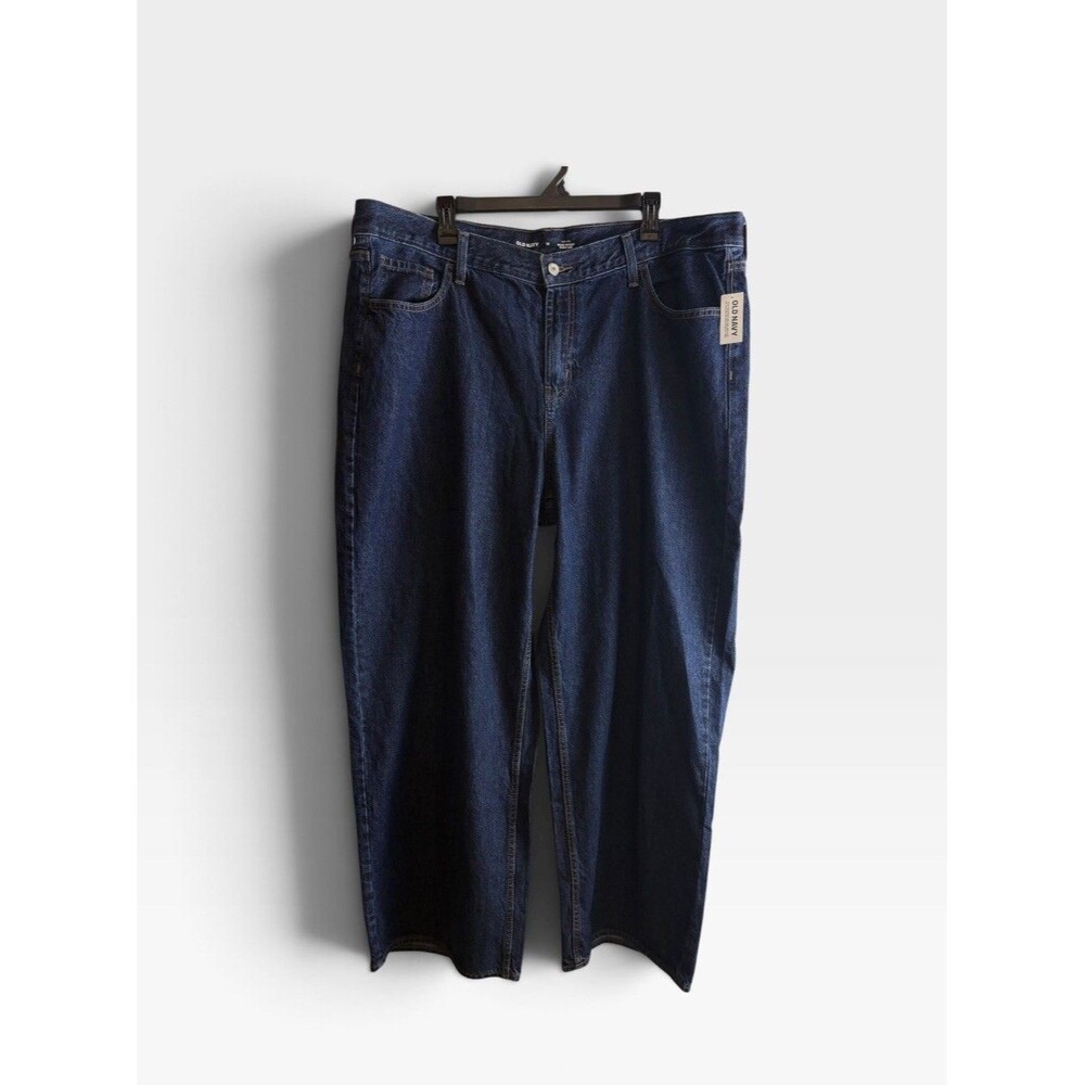 Old Navy Womens Jeans Adult Size 18 Wow Baggy Wide Leg High Rise New
